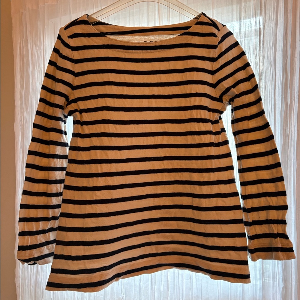 LOFT Striped Long Sleeve Small Women's Top